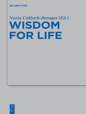 cover image of Wisdom for Life
